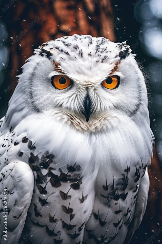Obraz premium portrait of a snowy owl