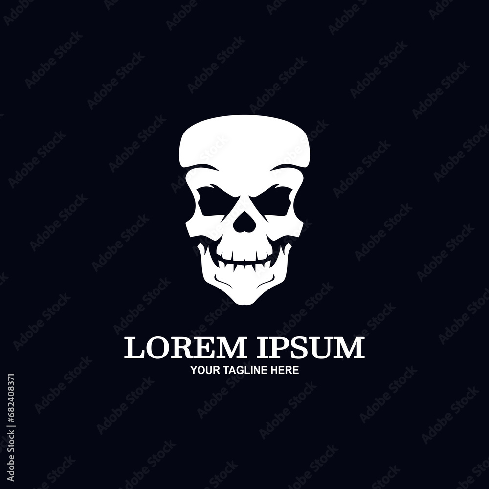Cool skull logo. Skull vector illustration. Cool skull logo. Skull vector illustration.