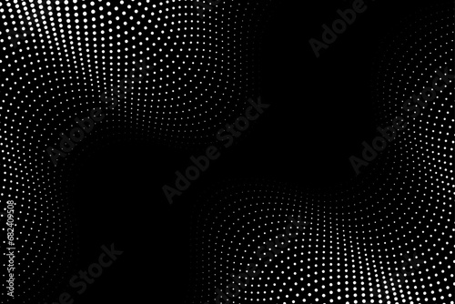White dot wavy effect abstract background template for web and print design_	