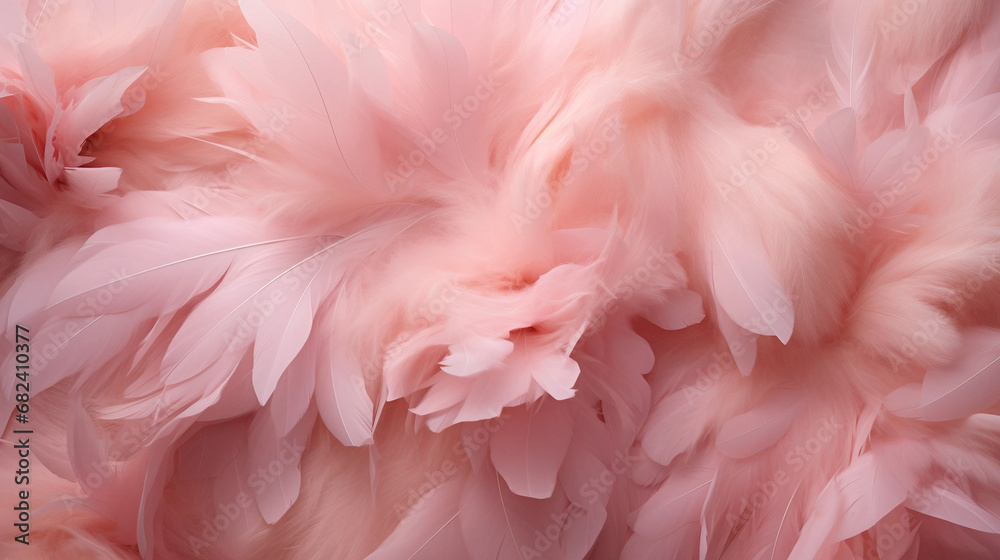 pink flamingo feathers