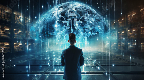 AI analysis artificial intelligence automation big data brain business cg cloud computing © Indika Rz