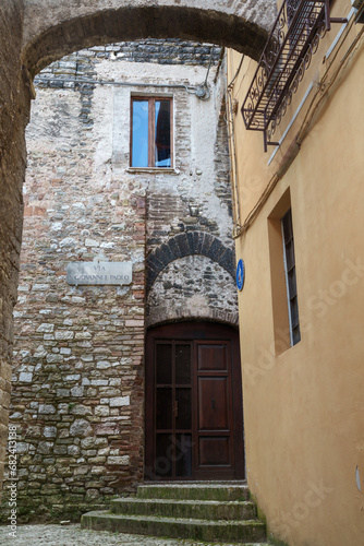 Historic buildings of Spoleto  Umbria  Italy