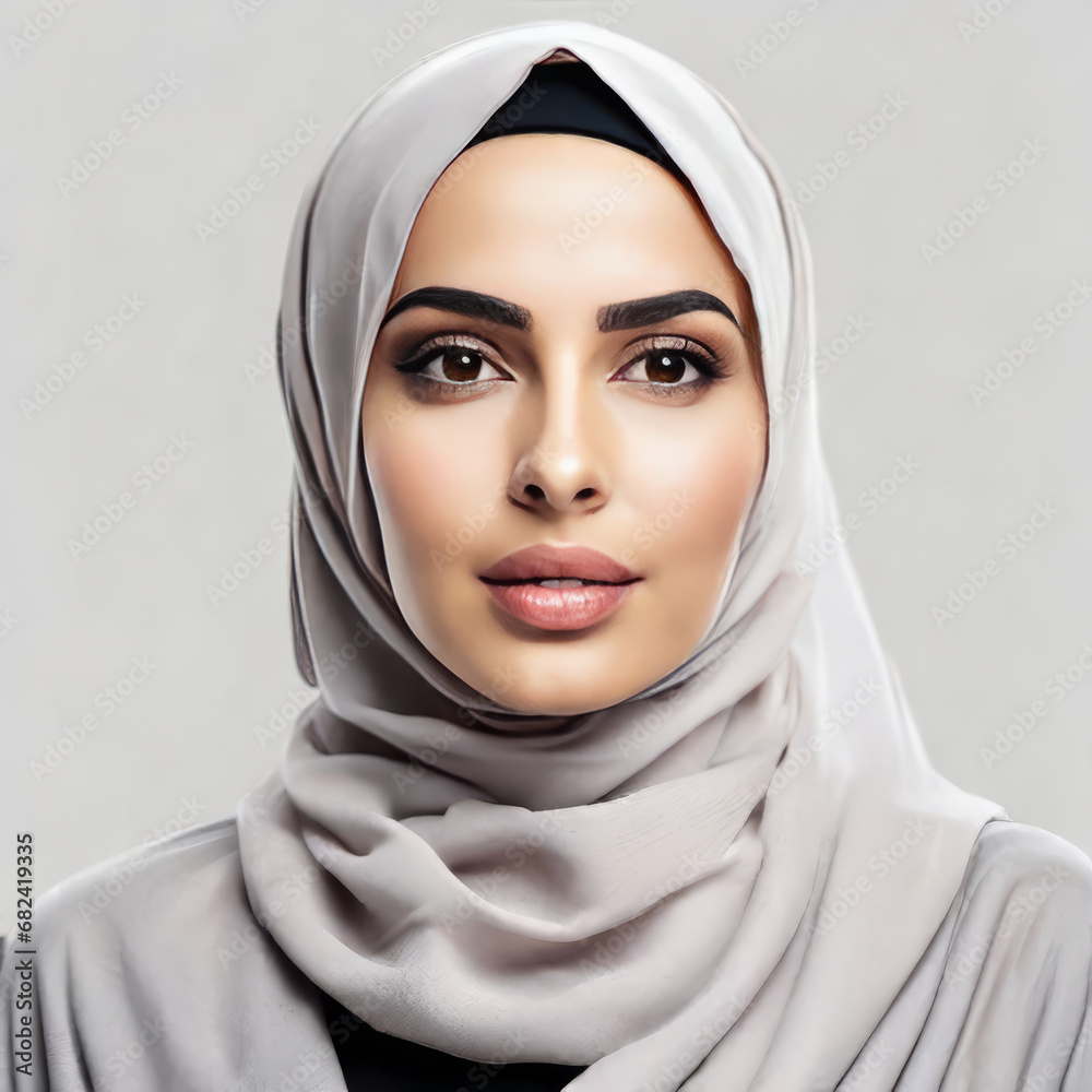portrait of a person with hijab portrait of a person with hijab