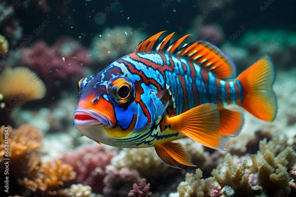 Vibrant and Beautiful Tropical Fish Vibrant and Beautiful Tropical Fish