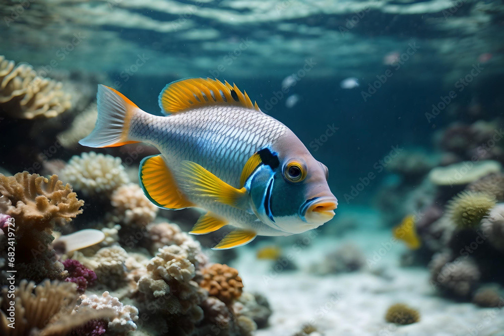 Vibrant and Beautiful Tropical Fish Vibrant and Beautiful Tropical Fish