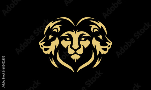 lion head silhouette