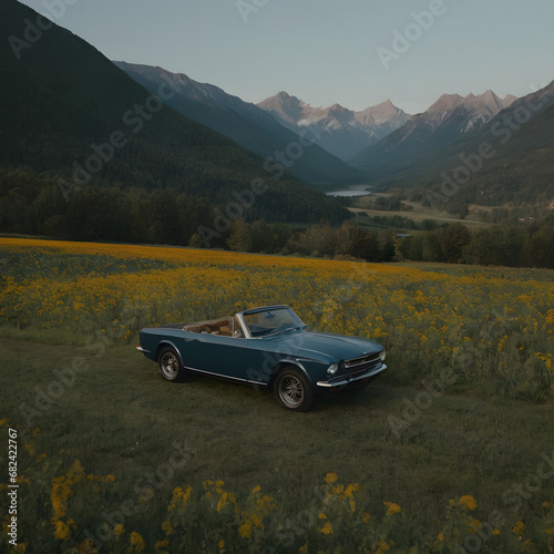 car in the mountains