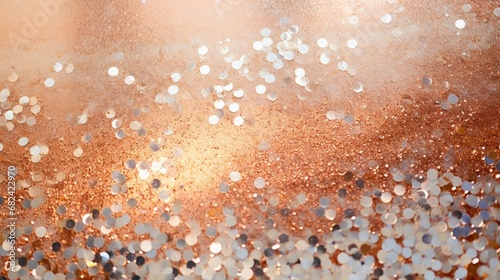 A close-up view of an epoxy-coated wall with embedded glitter particles, creating a sparkling and elegant texture.