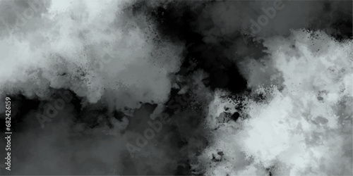 White smoke on a black background. Texture.Isolated white fog on the black background, smoky effect for photos and artworks. Smoke and powder overlay on black background.abstract background smoke.