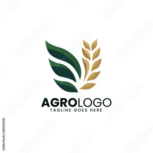 Agriculture farm Logo design template, Agro Logo