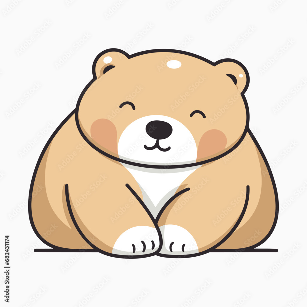 Cute sleeping bear cartoon character Cute sleeping bear cartoon character