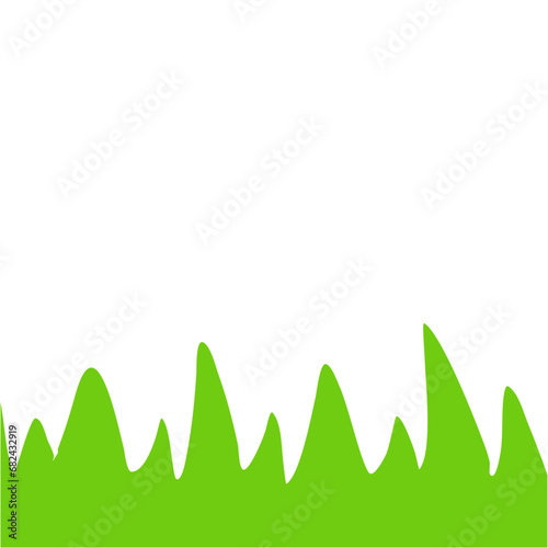 Childern Drawing Style. Childern Drawing Green Grass. Green Grass Illustration. Grass Design Element. Svg File