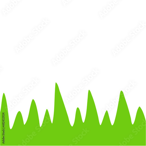 Childern Drawing Style. Childern Drawing Green Grass. Green Grass Illustration. Grass Design Element. Svg File