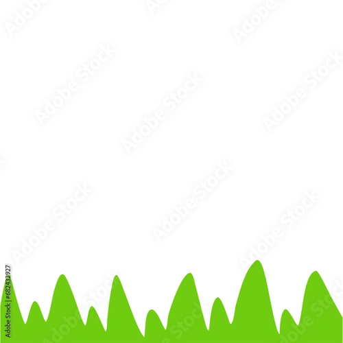 Childern Drawing Style. Childern Drawing Green Grass. Green Grass Illustration. Grass Design Element. Svg File