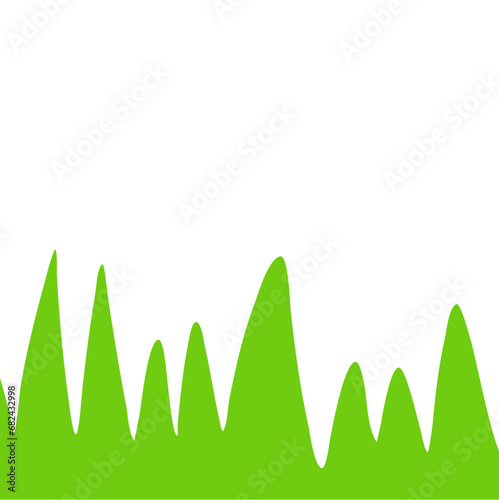Childern Drawing Style. Childern Drawing Green Grass. Green Grass Illustration. Grass Design Element. Svg File
