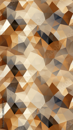 A camouflage pattern with triangles in shades of grey and brown photo