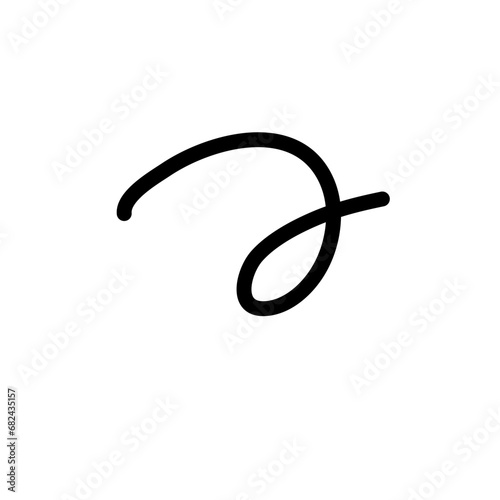 Random Line Curve. Abstract Black Line Curve. Hand Drawn Line. Childern Drawing Style. Line Design Element. Svg File