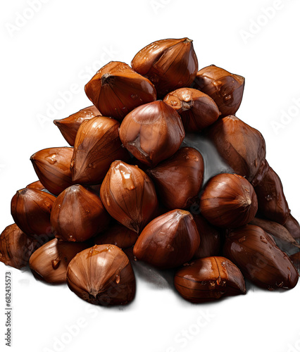 the Nutty Code: Beautiful Nuts on a Clear Canvas