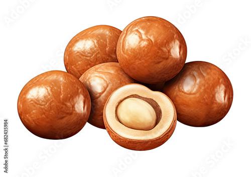 the Nutty Code: Beautiful Nuts on a Clear Canvas