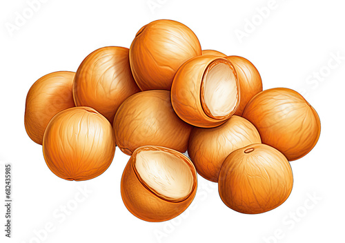 the Nutty Code: Beautiful Nuts on a Clear Canvas