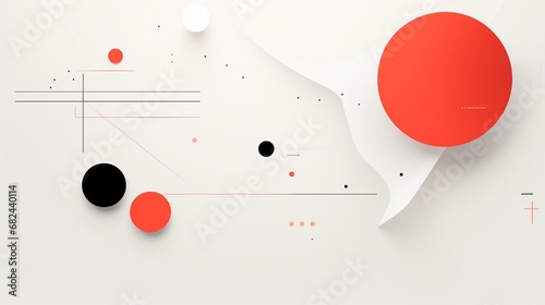 Geometrical Minimal Shape Elements abstract background 