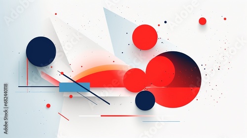 Geometrical Minimal Shape Elements abstract background 