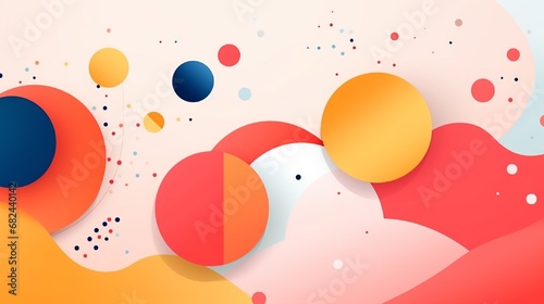 Geometrical Minimal Shape Elements abstract background 
