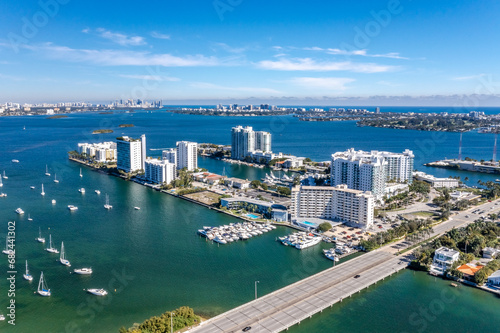 Miami Florida aerial views.