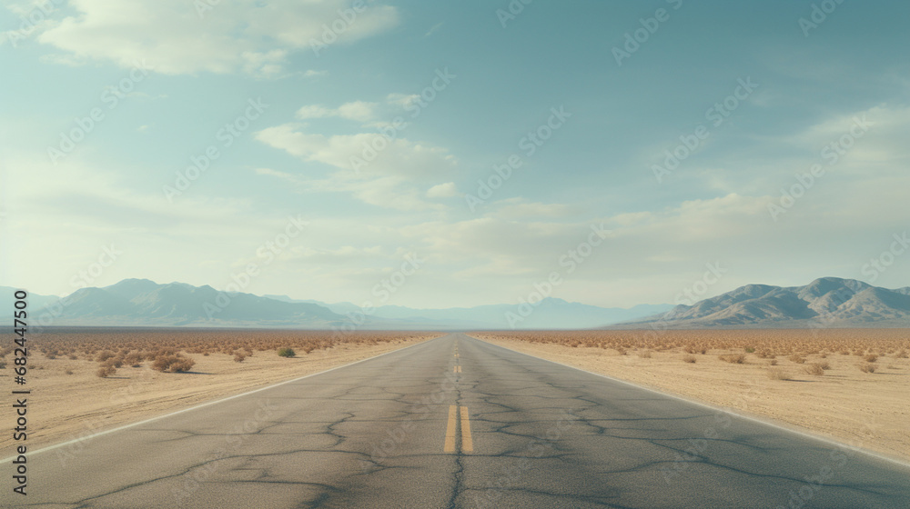 A road in the desert