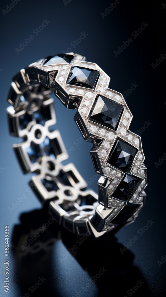 A pattern of alternating white and black diamonds