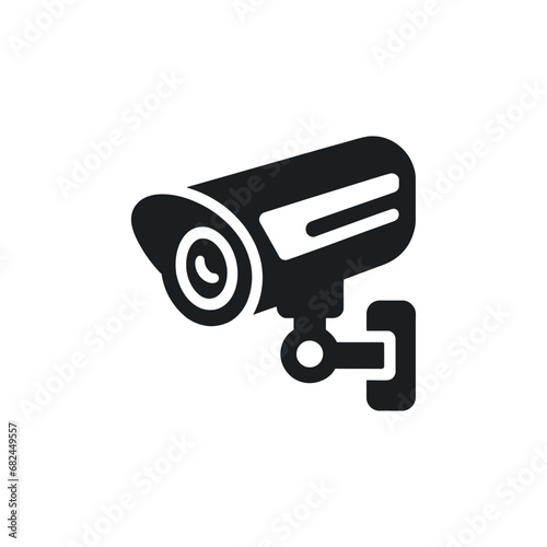 street surveillance camera icon isolated. Vector illustration
