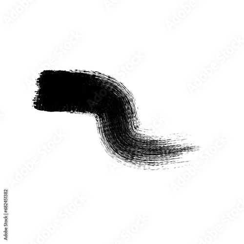 Black Ink Brush Stroke. Abstract Ink. Abstract Stroke. Ink Icon. Hand Drawn Ink Stroke. Ink Stroke Design Element Eps File Editable Color