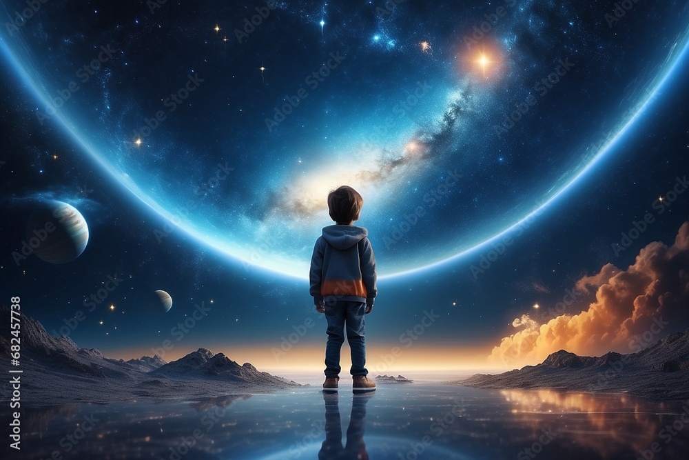 Innocence and Infinity: Kid Adrift in the Celestial Abyss