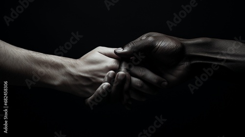 A close-up of hands reaching out to each other, showcasing unity and support in difficult times.