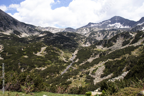 Landscape near Muratovo lake at Pirin Mountain, Bulgaria