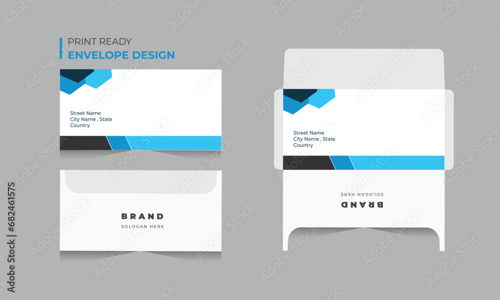 professional envelope vector template design professional envelope vector template design