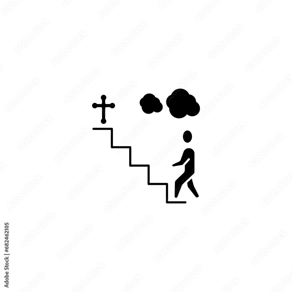 afterlife concept line icon. Simple element illustration. afterlife concept outline symbol design. afterlife concept line icon. Simple element illustration. afterlife concept outline symbol design.