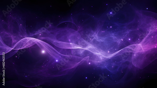 Flowing Forms of Dreamy Purple Stars in Space © M.Gierczyk