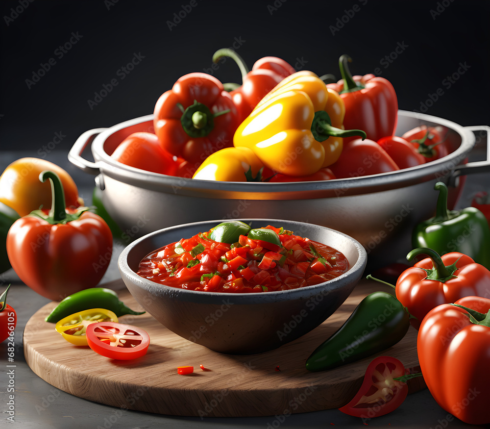 Sizzling Salsa Sensation: Embrace the Heat of Authentic Mexican Flavors. generative AI Sizzling Salsa Sensation: Embrace the Heat of Authentic Mexican Flavors. generative AI