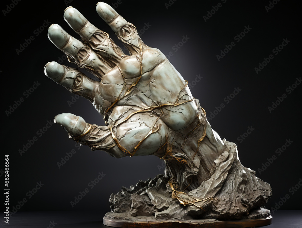 statue of a hand