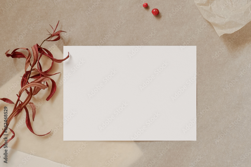 Autumn Zero Waste Mockup Card Autumn Zero Waste Mockup Card