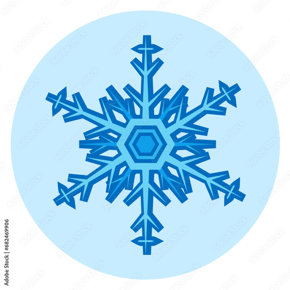 Vector Illustration of a snowflake Vector Illustration of a snowflake