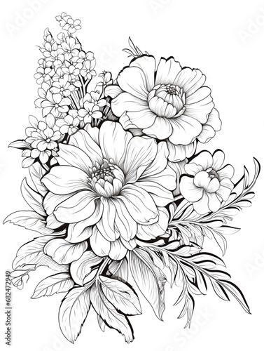 hand drawn flower vector