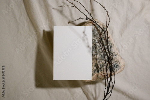 Neutral Mockup Card In Minimalistic