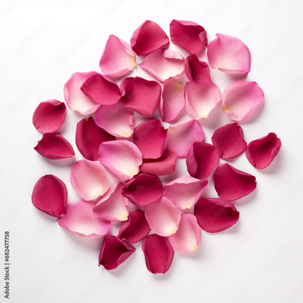 Rose petal remnants dusted on a pallid canvas. Rose petal remnants dusted on a pallid canvas.