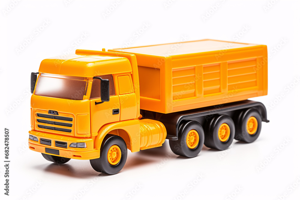 A plaything automobile is solo on a pristine backdrop. A plaything automobile is solo on a pristine backdrop.