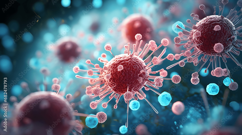 Bacterias vistas a través de un microscopio Bacterias vistas a través de un microscopio
