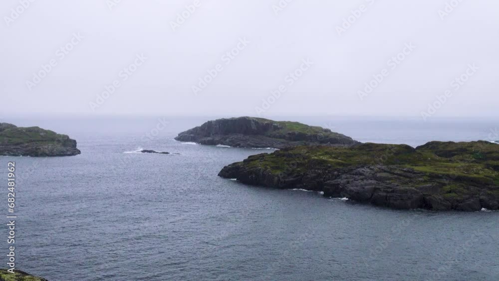 This is the Arctic. Skerries (skargard - rocky islets along a rugged coast) of north-eastern Scandinavia. The coast of the Barents Sea This is the Arctic. Skerries (skargard - rocky islets along a rugged coast) of north-eastern Scandinavia. The coast of the Barents Sea