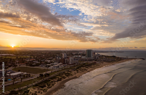 Sunrise over Port Elizabeth’s beachfront and skyline. photo