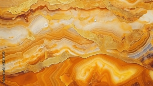 A stunning golden texture derived from natural stones such as agate, marble, and onyx, perfect for backgrounds and various design applications. photo